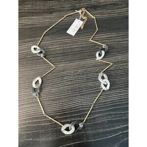 NWT ORIGIN Jewelry Hypoallergenic Acrylic and Chain Necklace